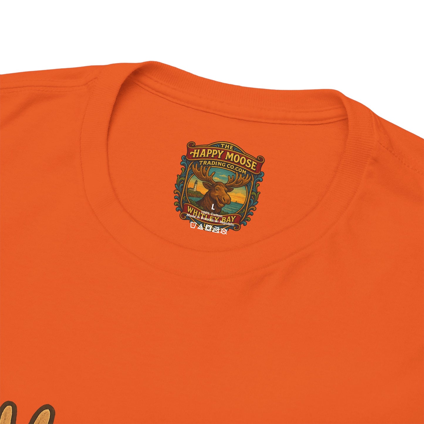 Moose on Vacation T-Shirt — Tropical Retro Moose with Sunglasses & Drink