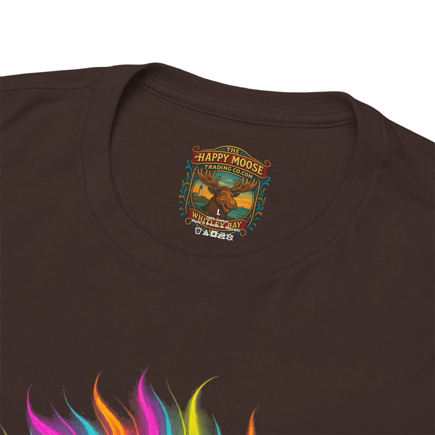 Colorful Highland Cow T-Shirt — Vibrant Rainbow Yak Graphic Tee