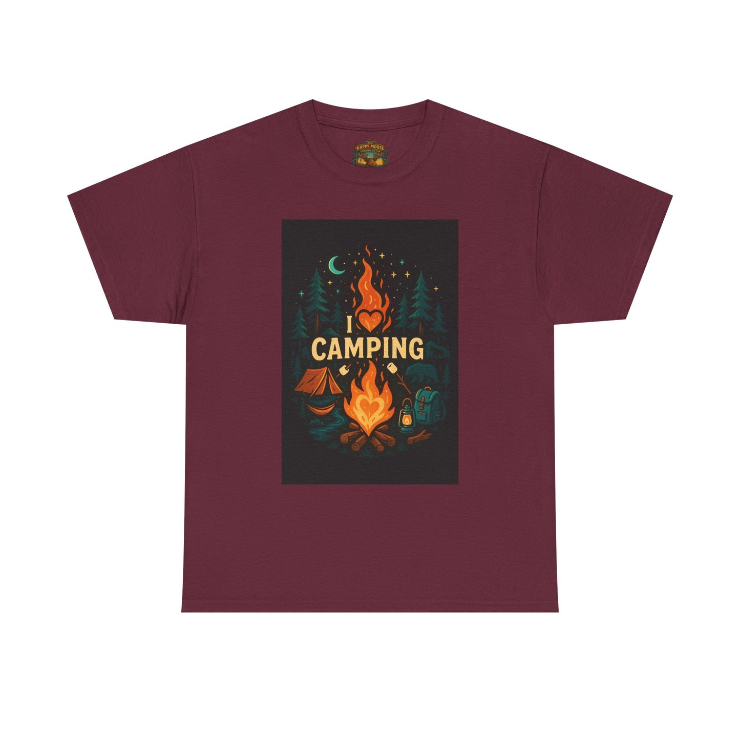 Camping Campfire Graphic Tee | Outdoor Adventure Shirt