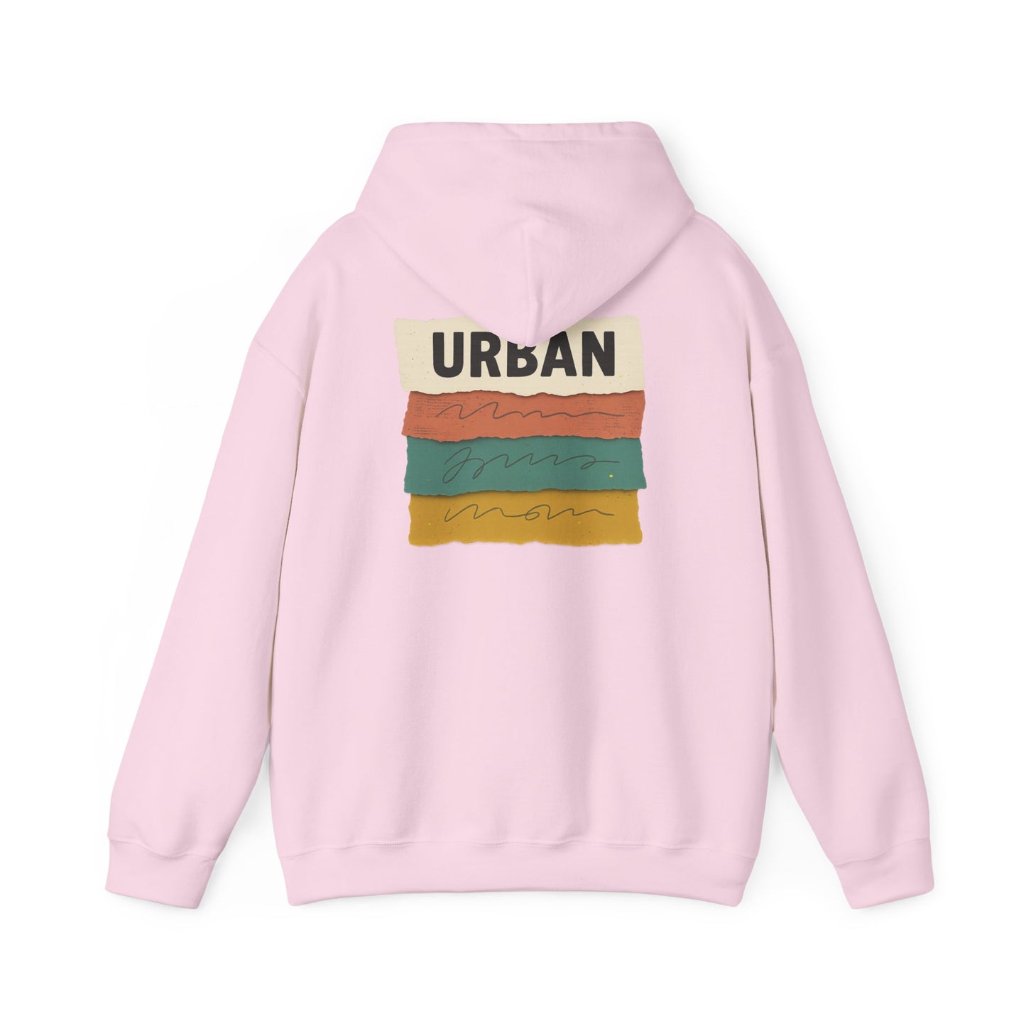 Urban Stripes Hoodie — Retro Color Block Graphic Pullover