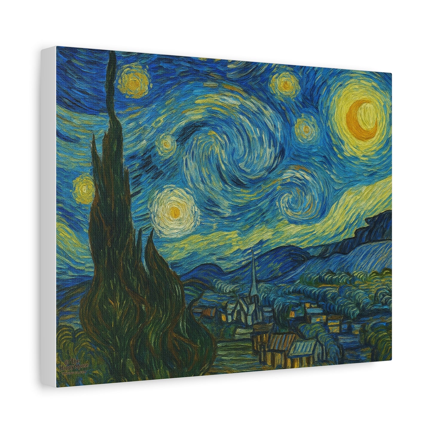 Starry Night Matte Canvas Print — Stretched 1.25" Wall Art