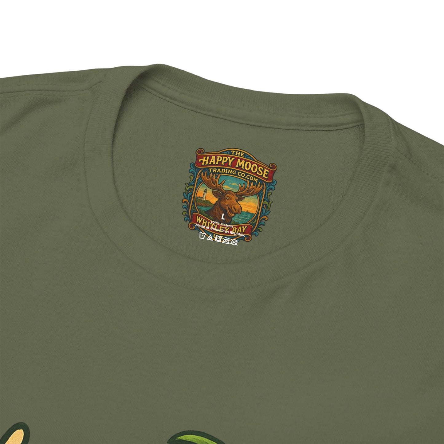 Moose Beach Vacation T-Shirt — Relaxing Tropical Moose Graphic Tee