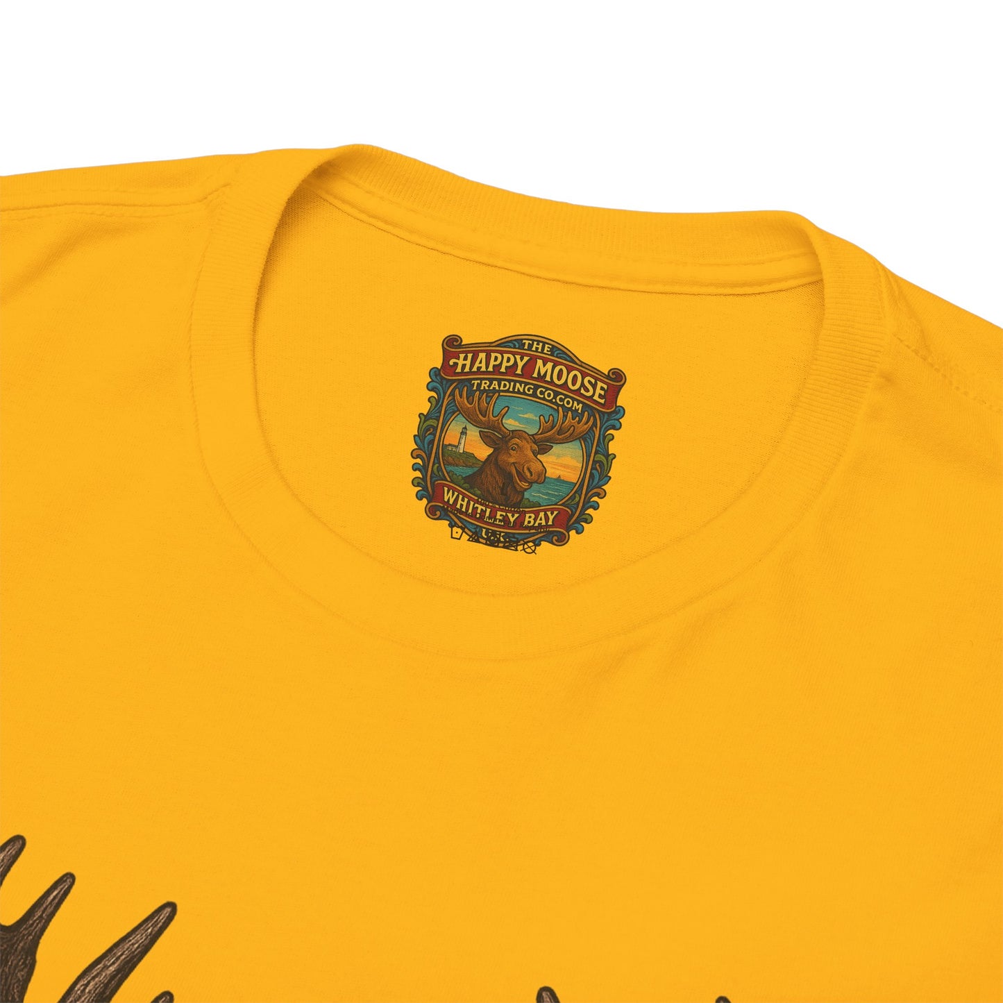 Moose Skull Graphic Tee — Dark Forest Horror Antler Shirt