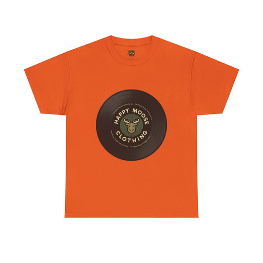 Happy Moose Vinyl Record Logo T-Shirt
