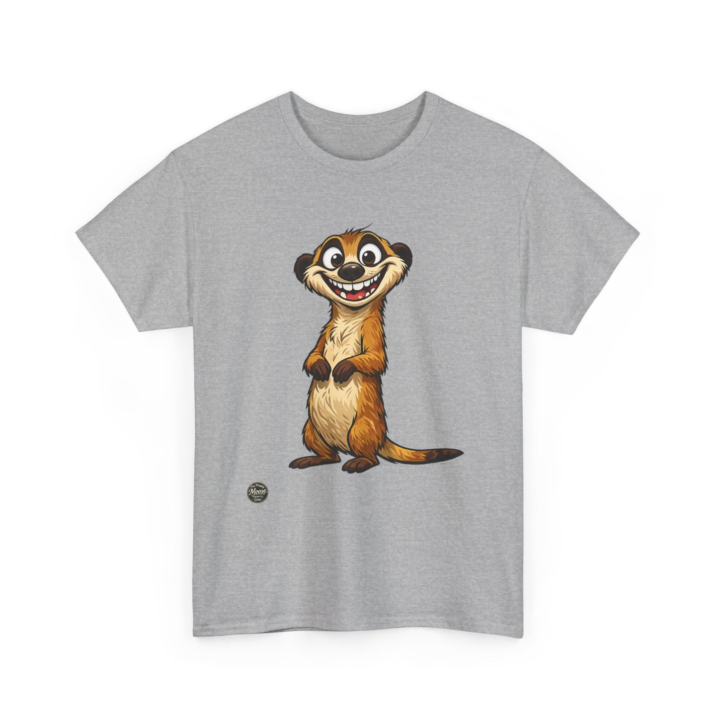 Meerkat Cute Cartoon T-Shirt — Playful Wildlife Tee