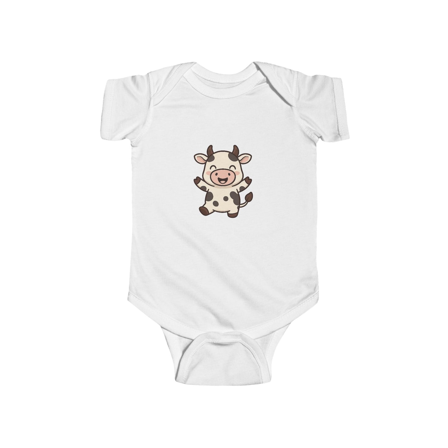 Cute Cow Infant Bodysuit - Baby Vest Cute Cow Design