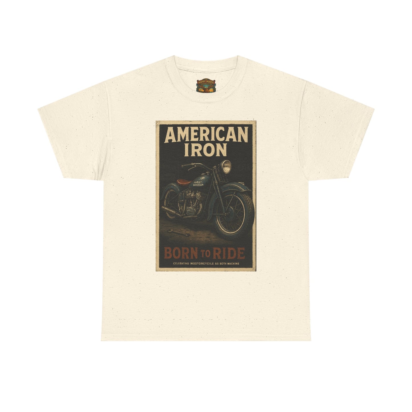 American Iron Motorcycle Poster Tee | Born to Ride