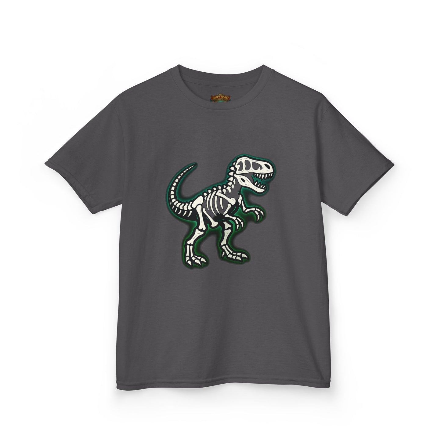 Kids T-Shirt — Dino Skeleton Graphic Tee for Boys & Girls