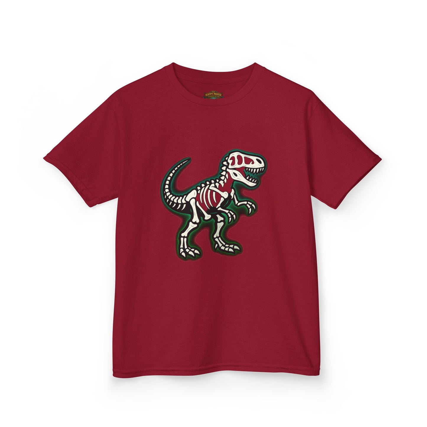 Kids T-Shirt — Dino Skeleton Graphic Tee for Boys & Girls