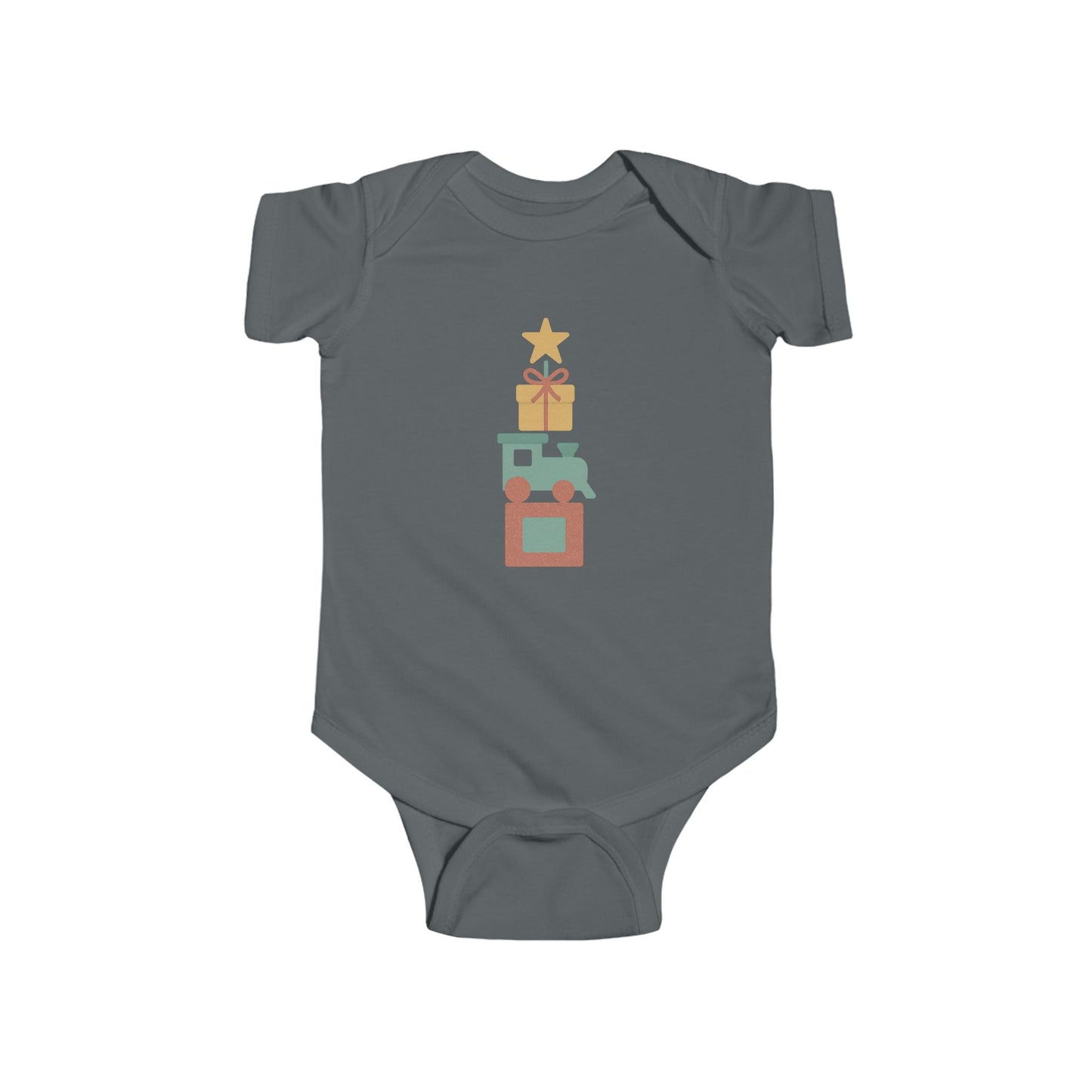Baby Bodysuit - Stacked Holiday Gifts Christmas Onesie