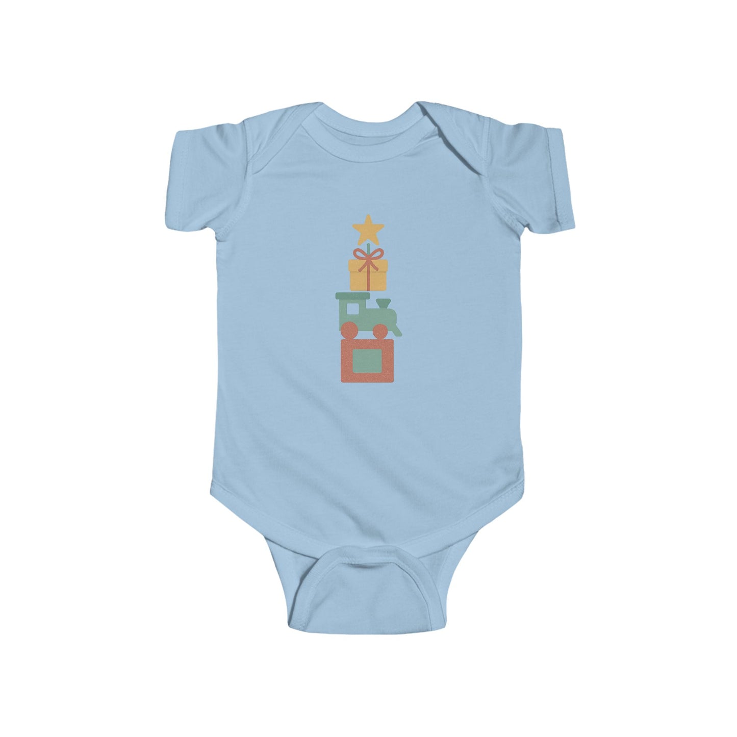 Baby Bodysuit - Stacked Holiday Gifts Christmas Onesie