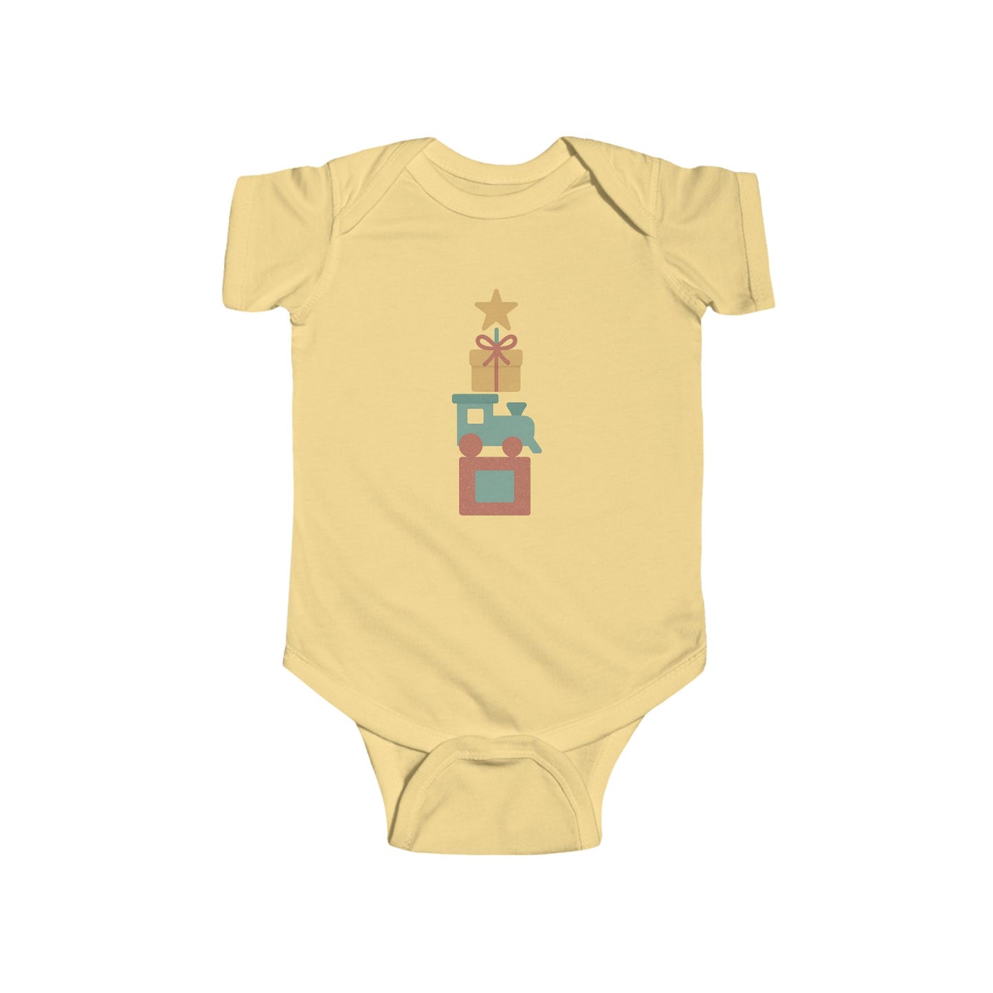 Baby Bodysuit - Stacked Holiday Gifts Christmas Onesie