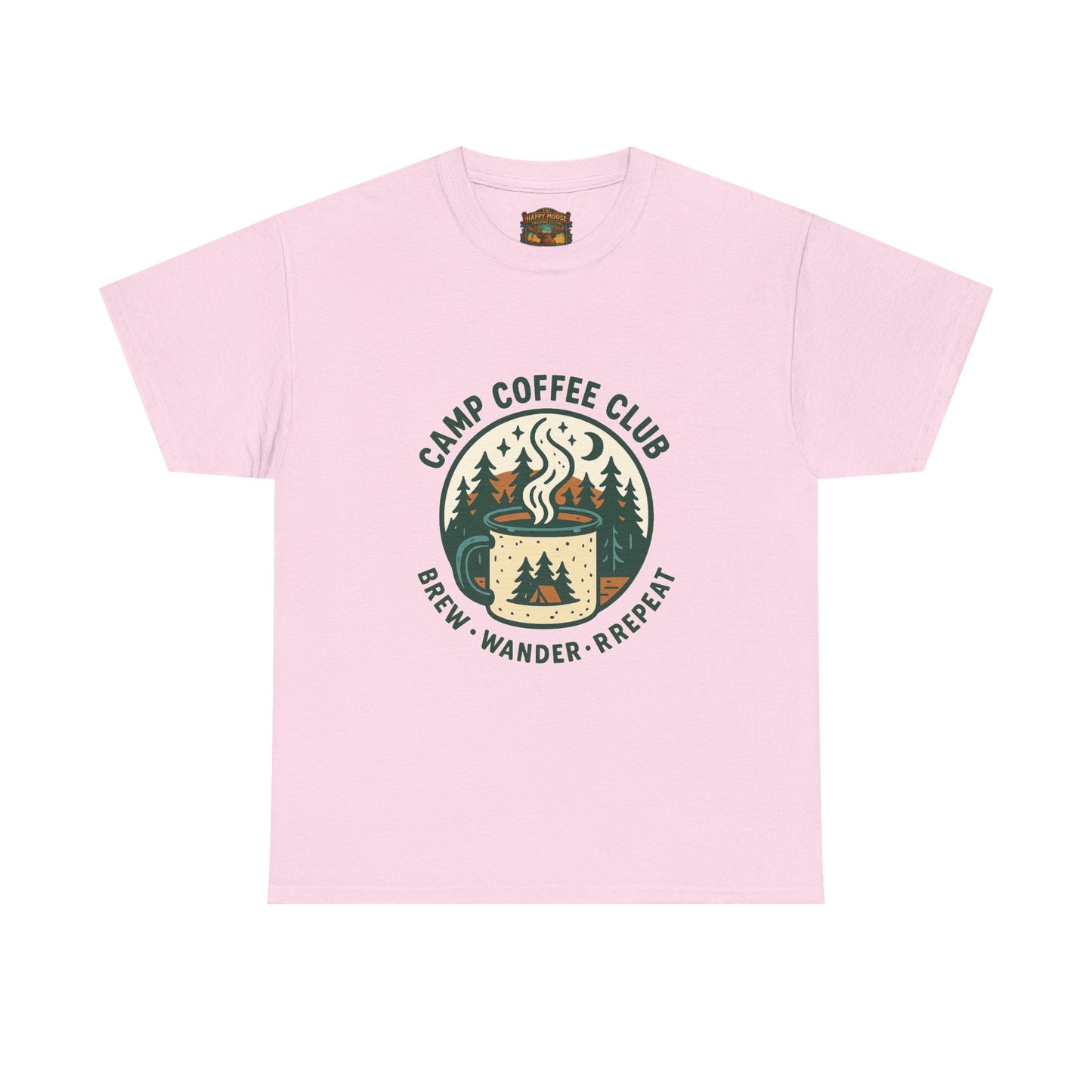 Camp Coffee T-Shirt — 'CAMP COFFEE' Retro Outdoor Tee