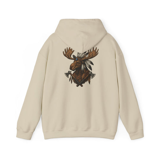 Indian Warrior Moose Hoodie