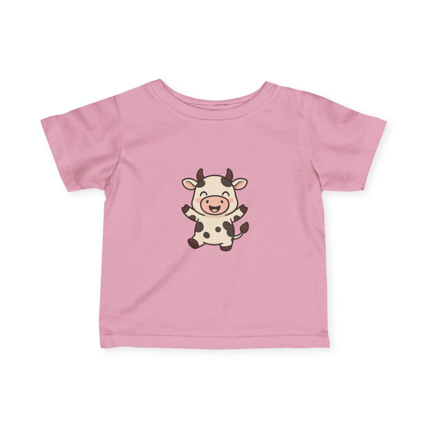 Cute Baby Cow Infant Tee — Adorable Cartoon Calf Bodysuit Shirt