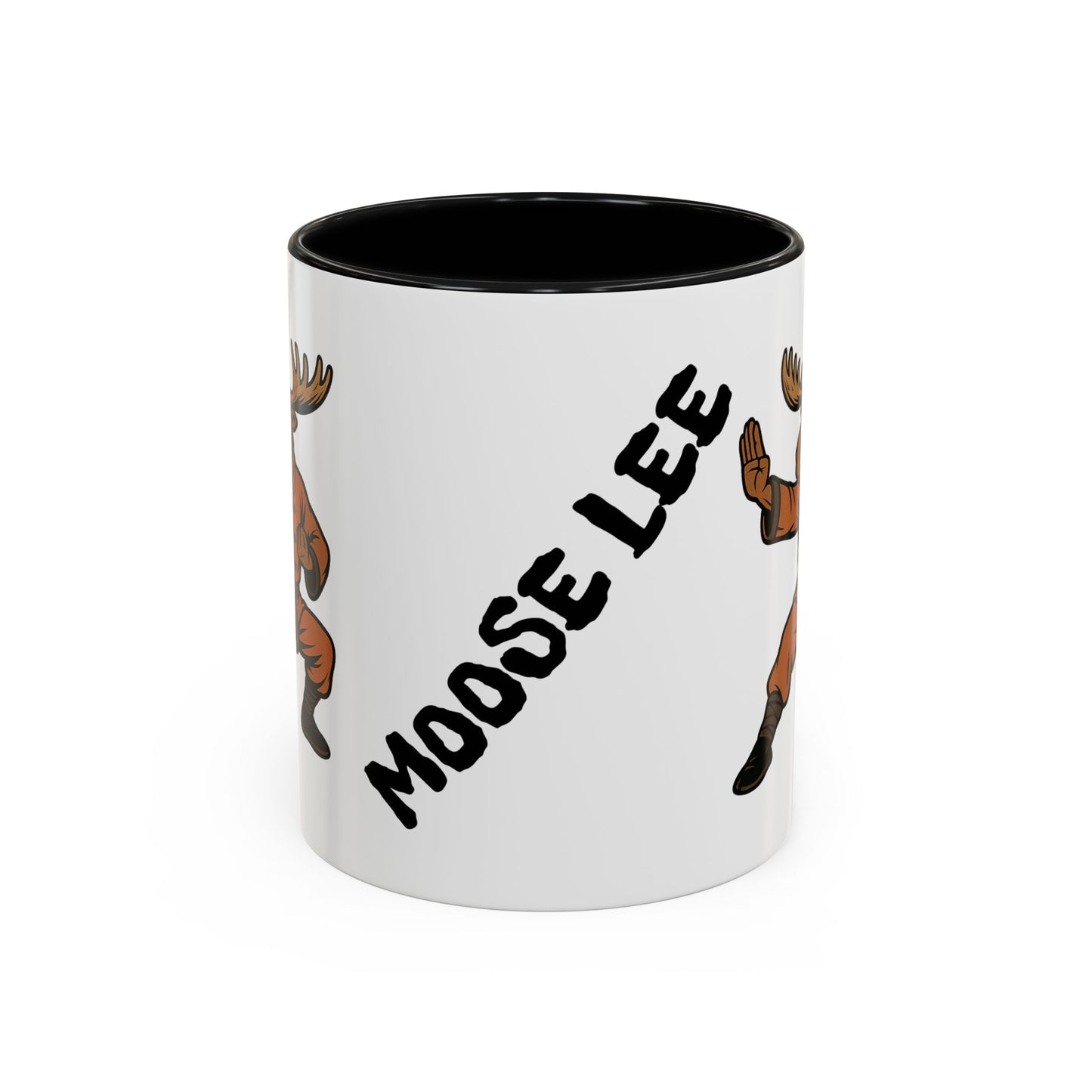 Moose Lee Martial Arts Accent Coffee Mug — Funny Moose Kung Fu 11/15oz