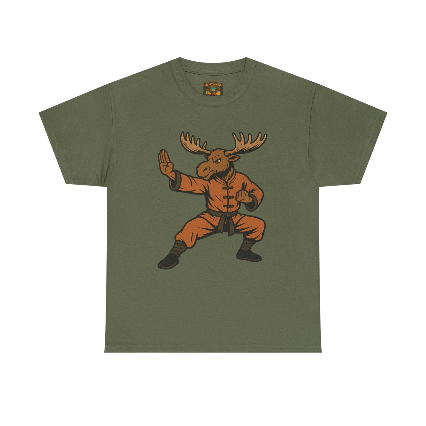 Moose Lee Kung Fu T-Shirt — Martial Arts Moose Graphic Tee