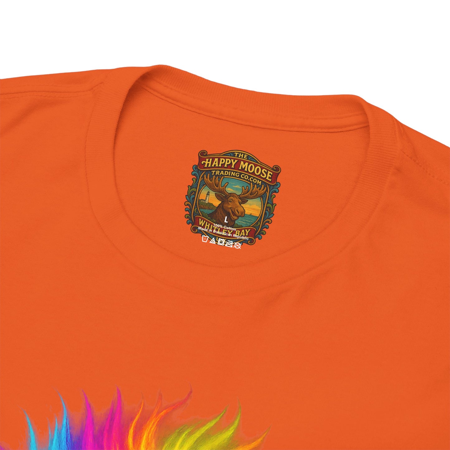 Rainbow Buffalo T-Shirt — Colorful Neon Bison Graphic Tee