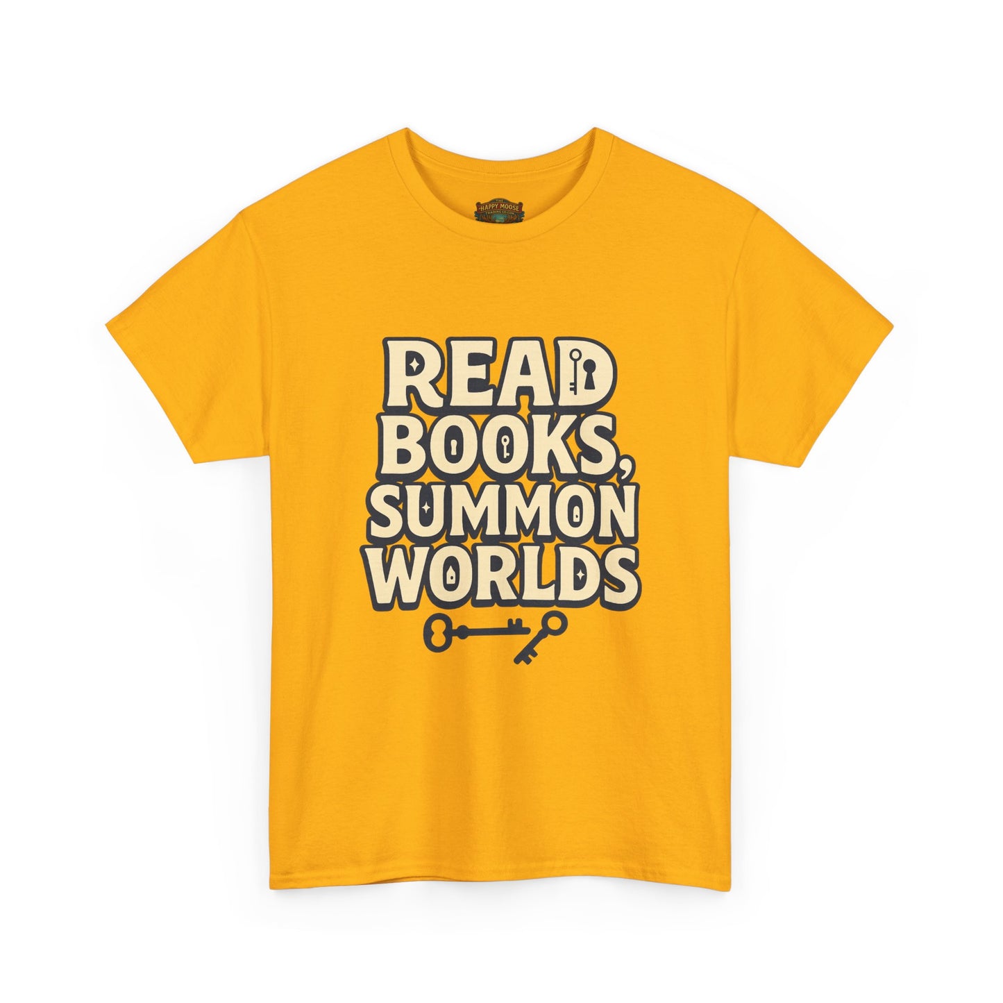 Read Books Summon Worlds T-Shirt — Literary Fantasy Book Lover Tee