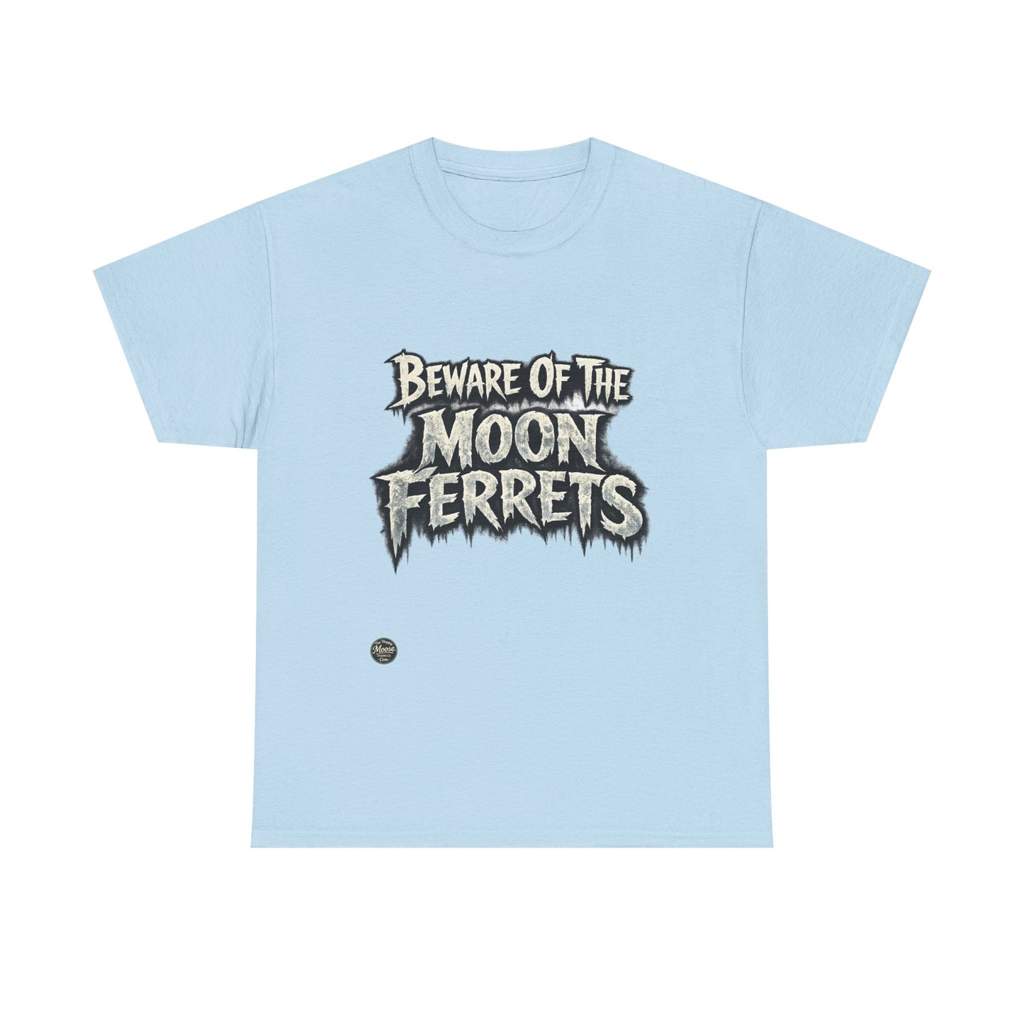Beware of the Moon Ferrets T-Shirt — Cute Spooky Ferret Graphic Tee