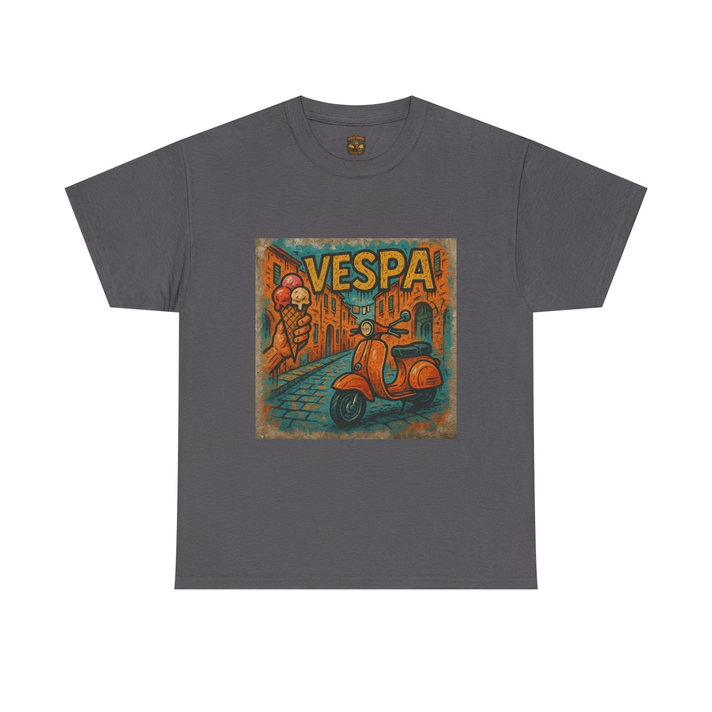 Vintage Scooter Gelato Tee| Vespa Ice Cream Italy T-Shirt