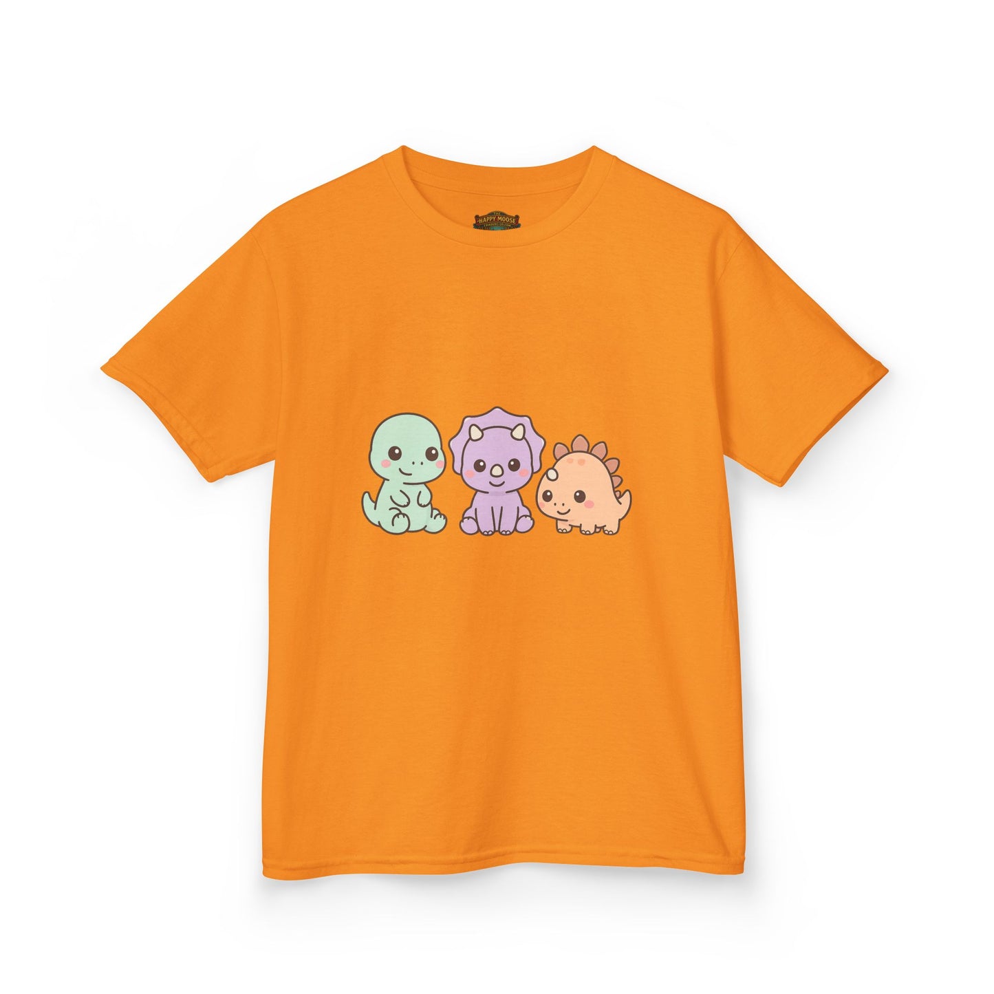 Kids Dino Trio T‑Shirt — Cute Pastel Dinosaur Graphic Tee for Toddlers & Children