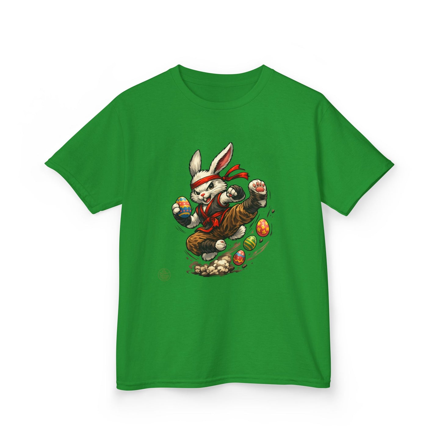 Kids Tee — Playful Easter Bunny with Colorful Eggs
