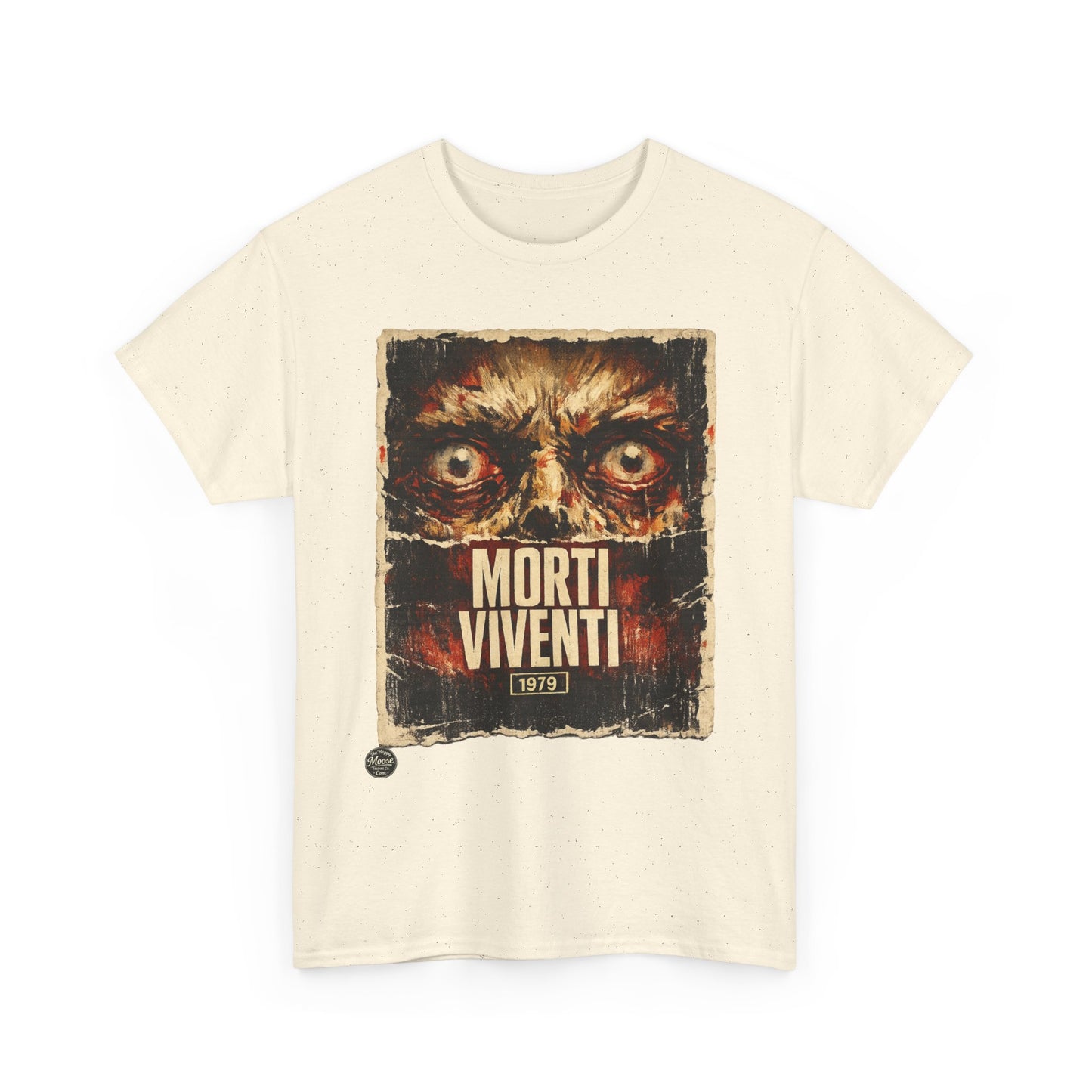 Zombie Horror Poster Tee — "Morti Viventi" Graphic T‑Shirt  EZ001