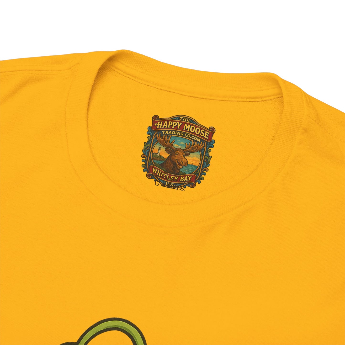 Green Alien Cartoon Tee | Funny Space Monster Illustration