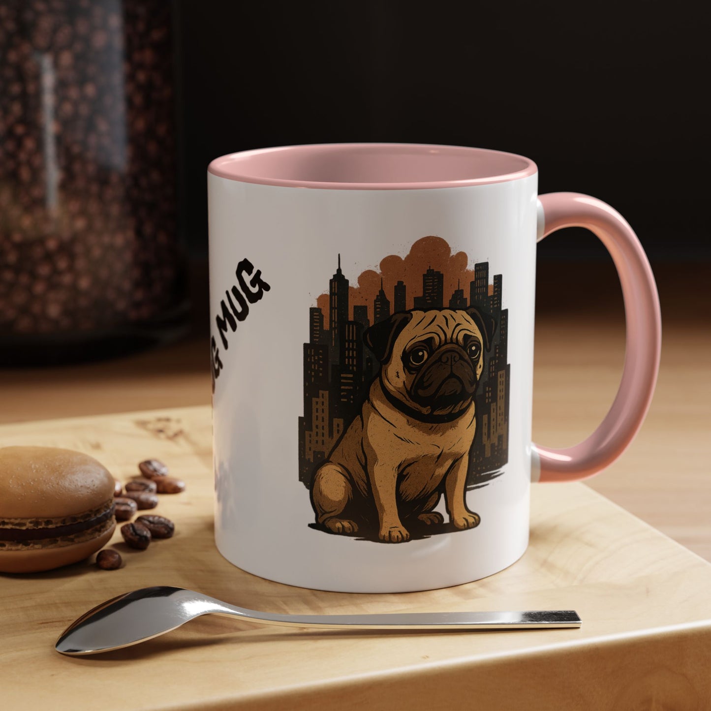 My Pug Mug Coffee Mug — Rustic Mountain Sunset Design