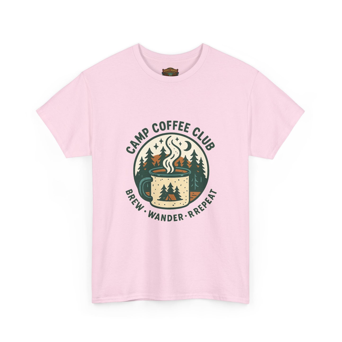 Camp Coffee T-Shirt — 'CAMP COFFEE' Retro Outdoor Tee