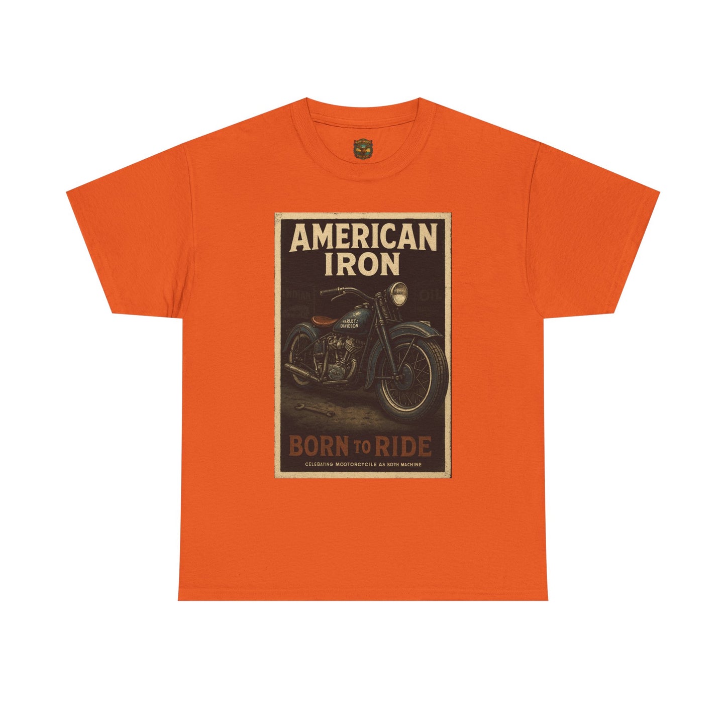 American Iron Motorcycle Poster Tee | Born to Ride