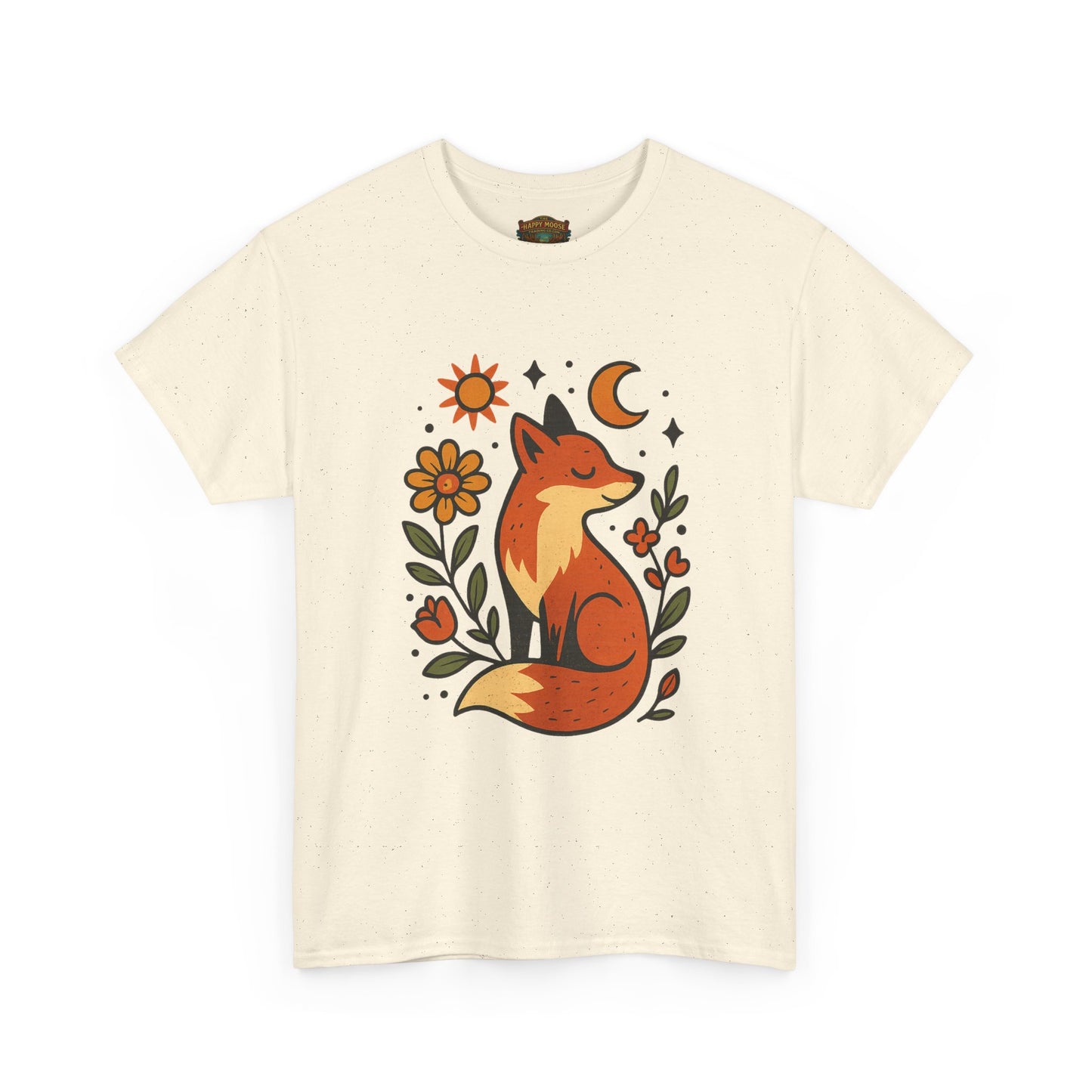 Fox Illustration T-Shirt | Cute Woodland Animal Tee