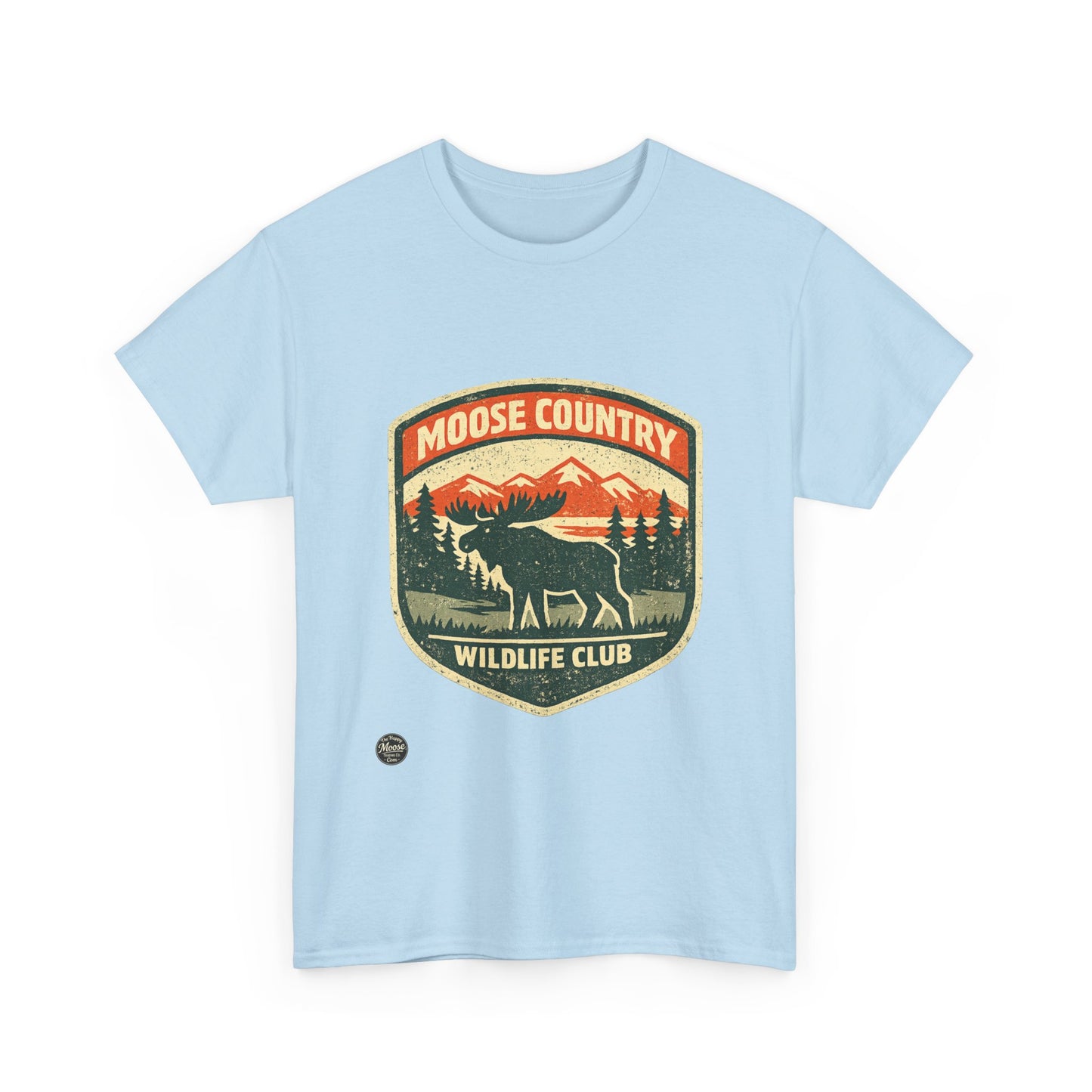 Moose Country Wildlife Club T-Shirt — Outdoor Hunting & Nature Tee