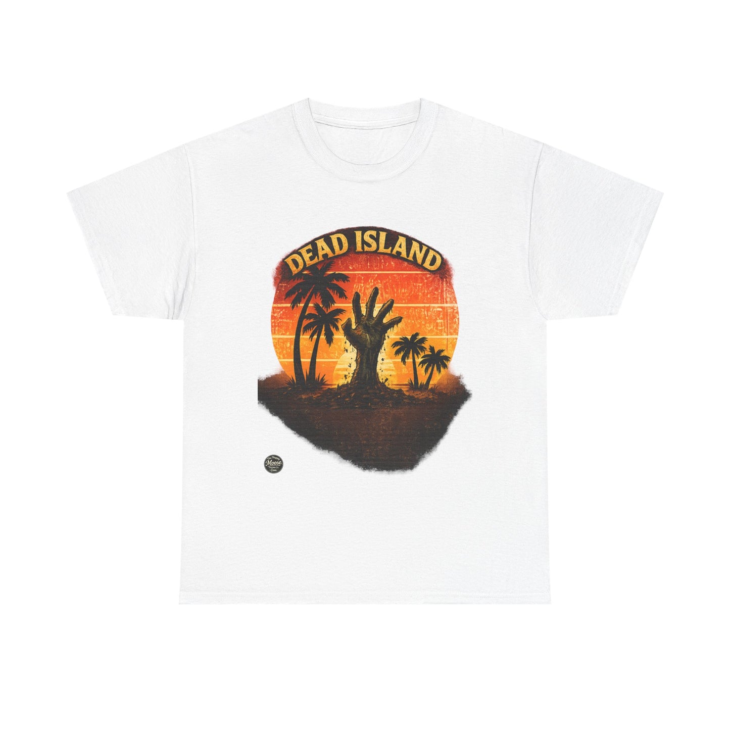 Dead Island Sunset Tee — Zombie Palm Tree Graphic T-Shirt