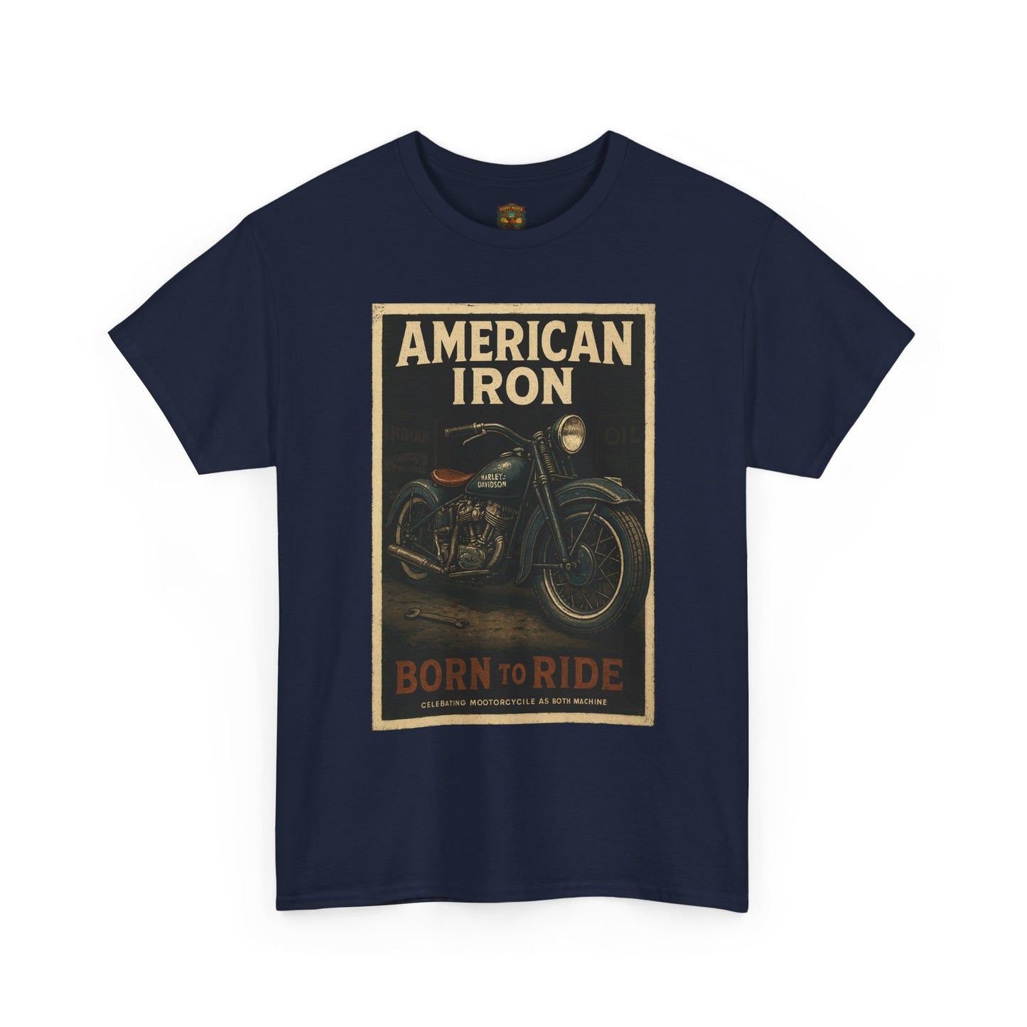 American Iron Motorcycle Poster Tee | Born to Ride