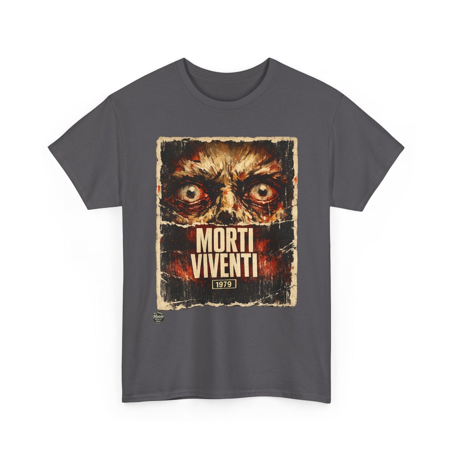Zombie Horror Poster Tee — "Morti Viventi" Graphic T‑Shirt  EZ001