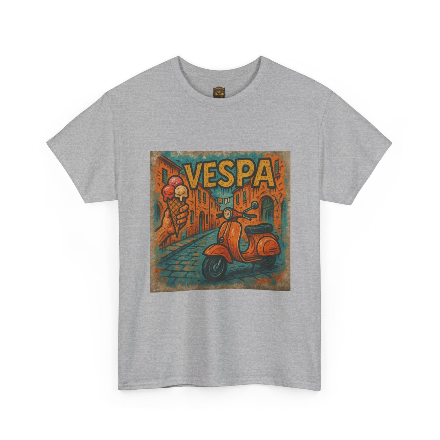Vintage Scooter Gelato Tee| Vespa Ice Cream Italy T-Shirt