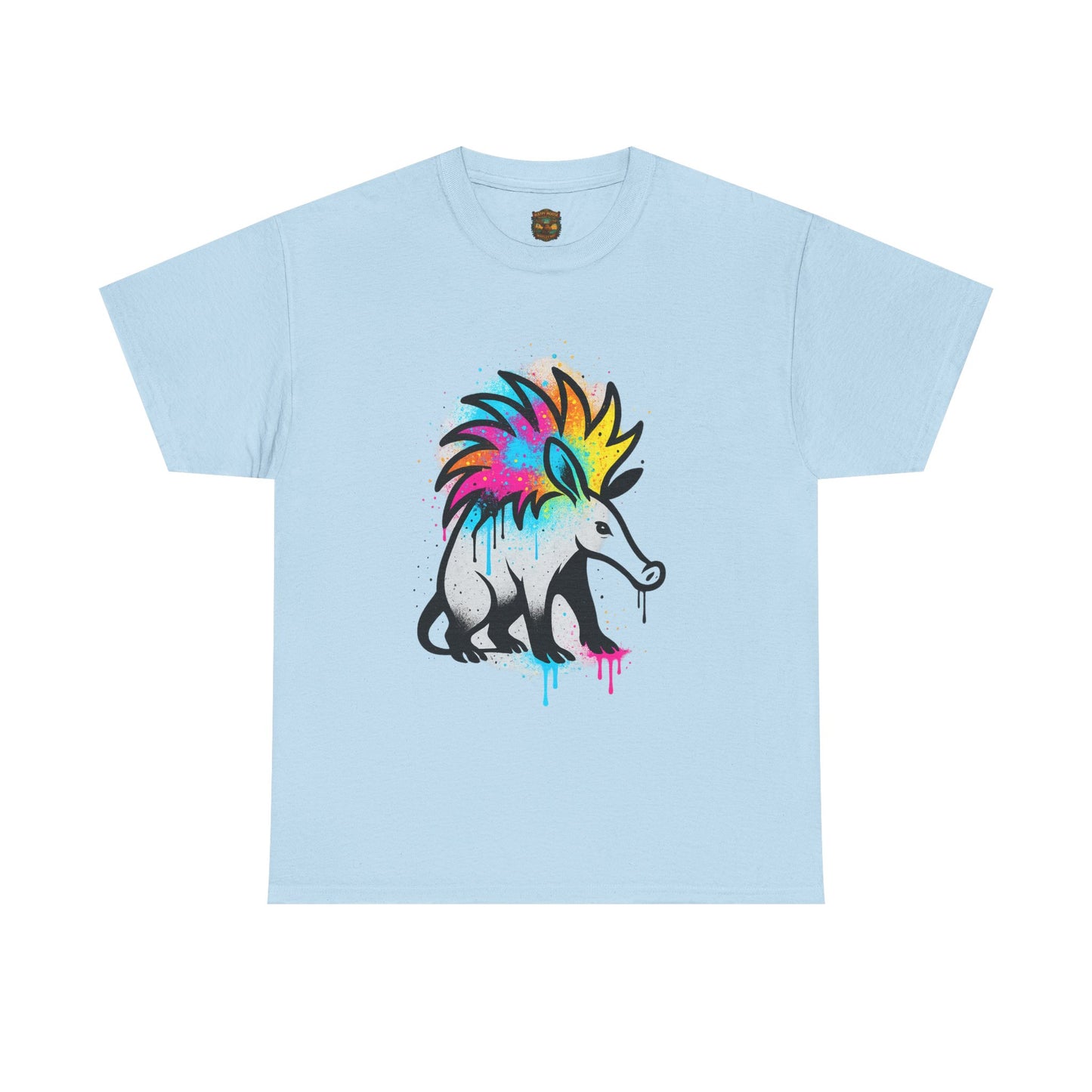 Porcupine Graffiti T-Shirt — Colorful Street Art Animal Tee