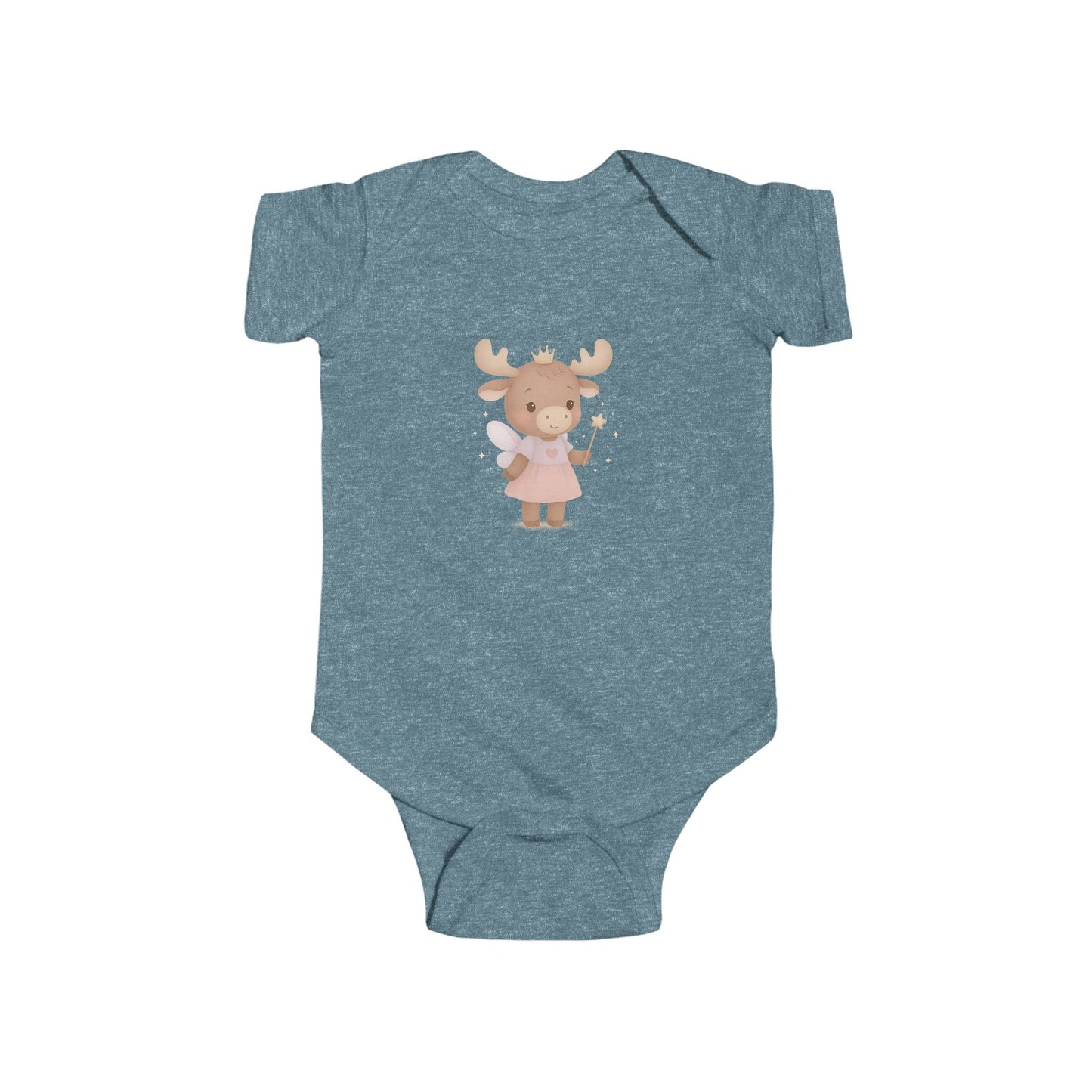 Baby Vest Infant Bodysuit - Cute Moose Fairy Princess