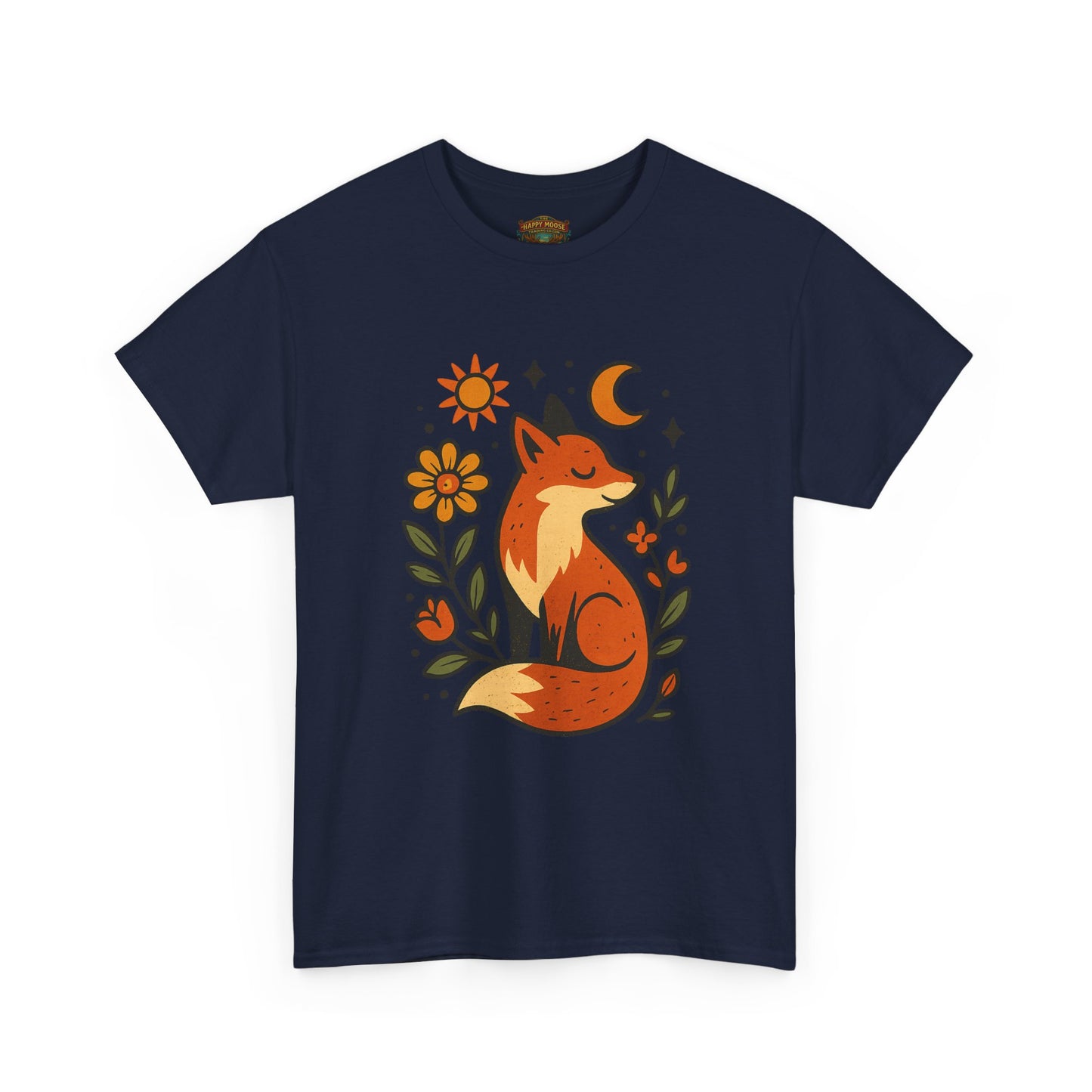 Fox Illustration T-Shirt | Cute Woodland Animal Tee