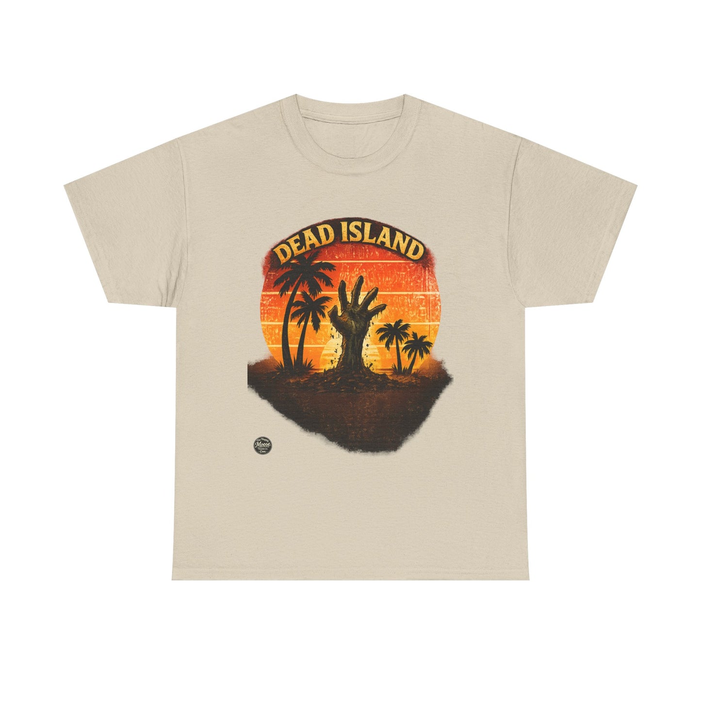 Dead Island Sunset Tee — Zombie Palm Tree Graphic T-Shirt