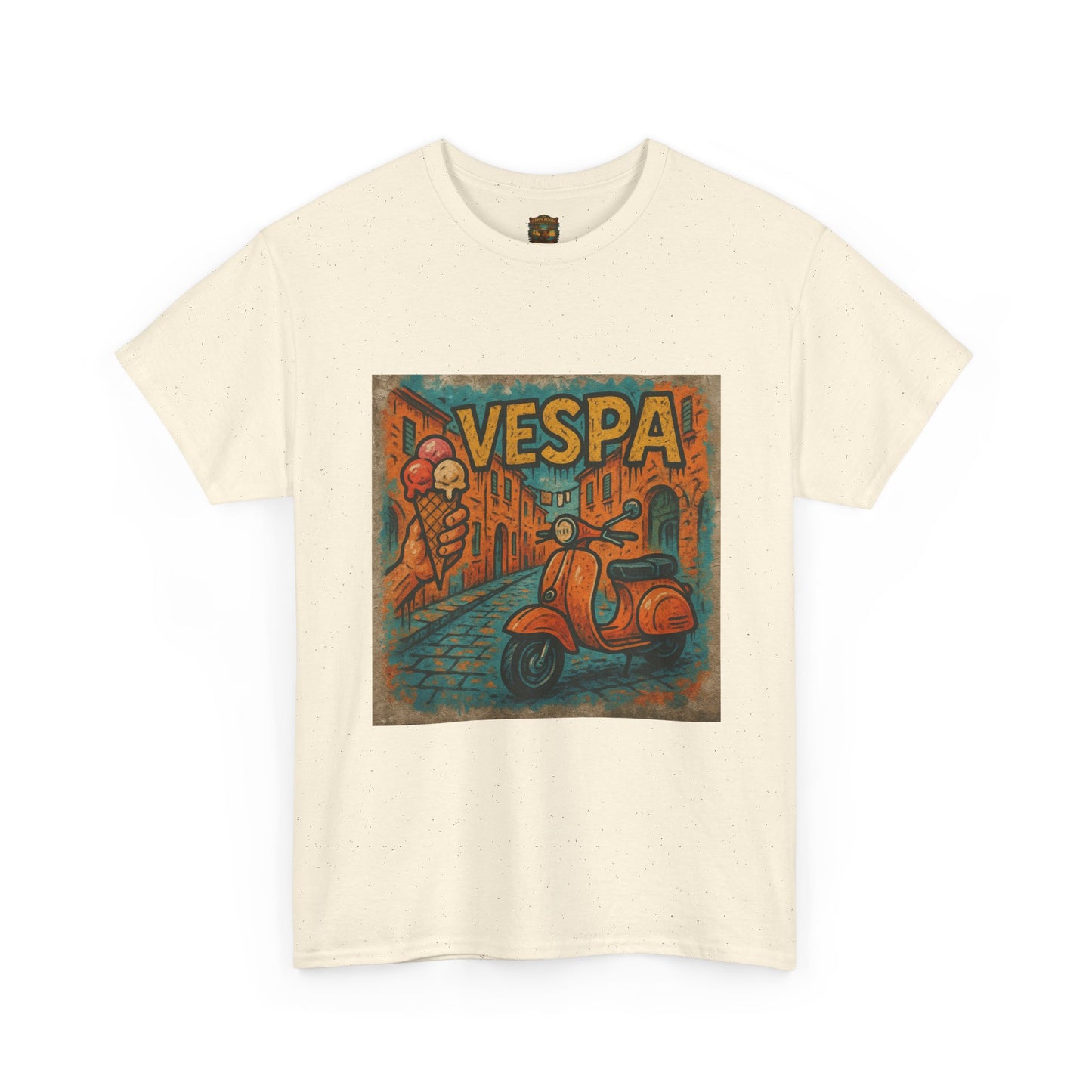 Vintage Scooter Gelato Tee| Vespa Ice Cream Italy T-Shirt