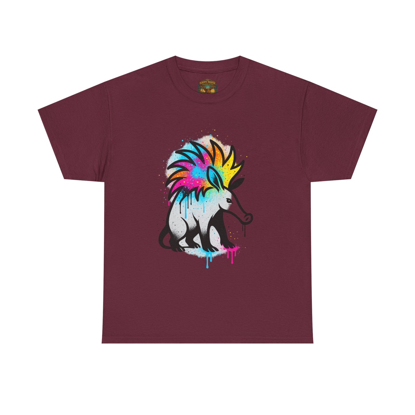 Porcupine Graffiti T-Shirt — Colorful Street Art Animal Tee