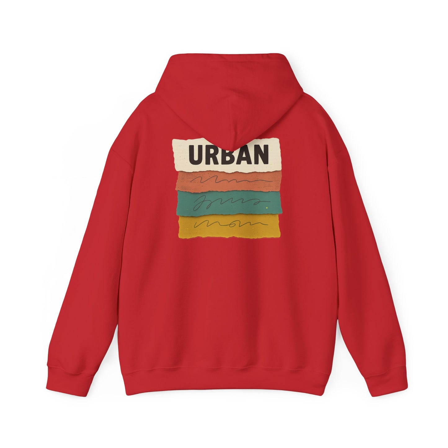 Urban Stripes Hoodie — Retro Color Block Graphic Pullover