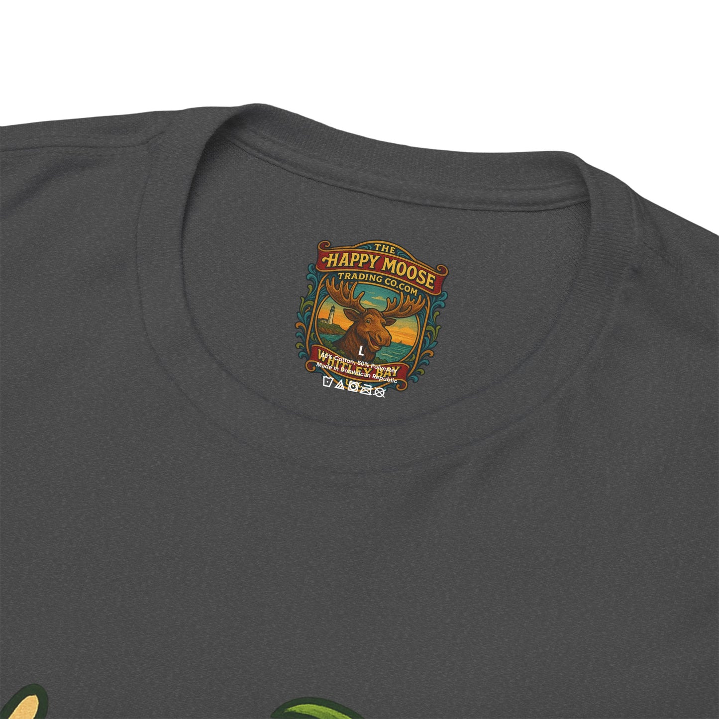 Moose Beach Vacation T-Shirt — Relaxing Tropical Moose Graphic Tee