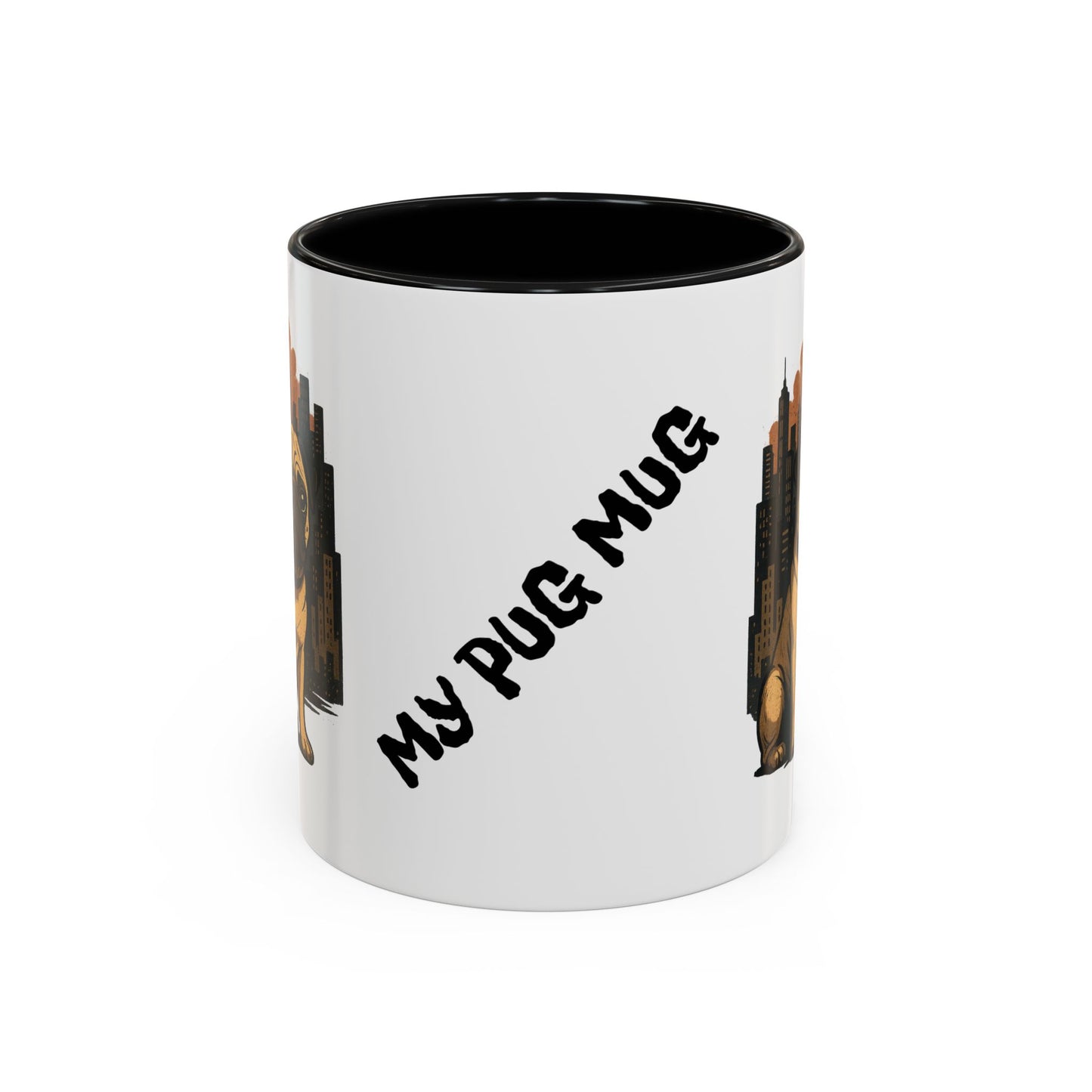 My Pug Mug Coffee Mug — Rustic Mountain Sunset Design