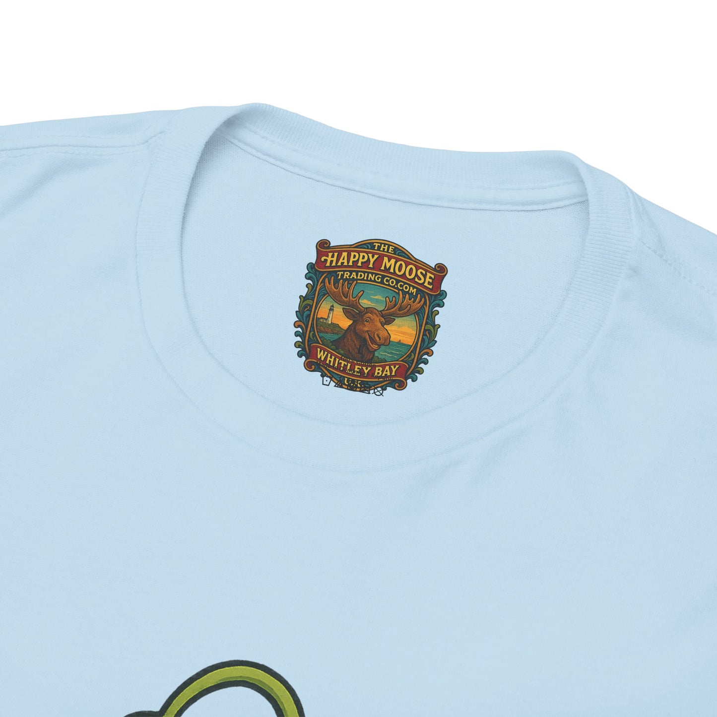 Green Alien Cartoon Tee | Funny Space Monster Illustration