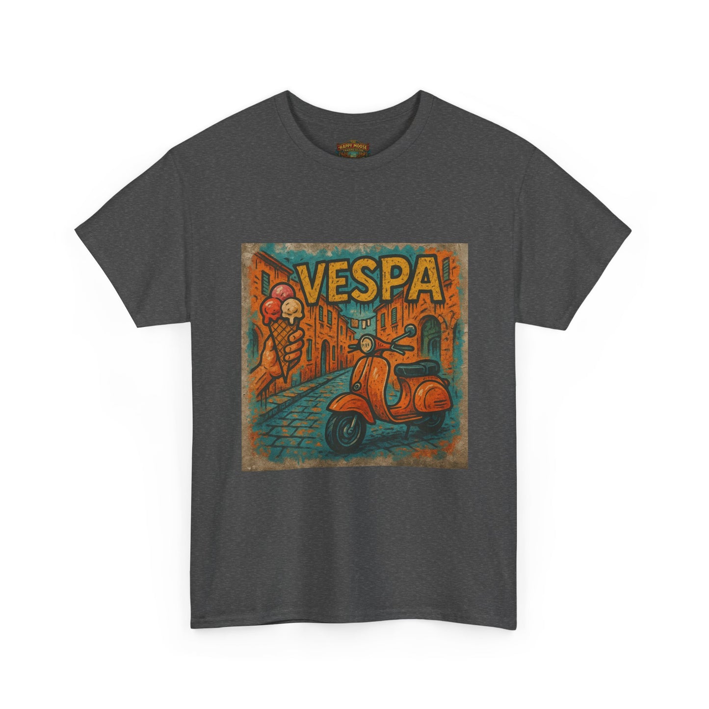 Vintage Scooter Gelato Tee| Vespa Ice Cream Italy T-Shirt