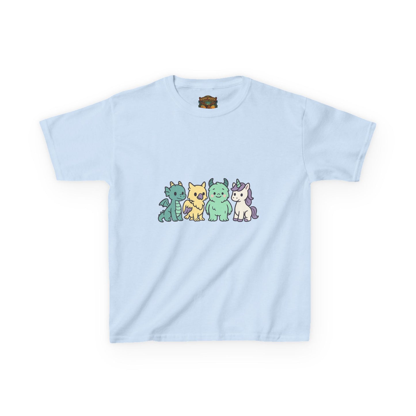 Kids Cat Crew T‑Shirt — Cute Pastel Kittens Graphic Tee for Children